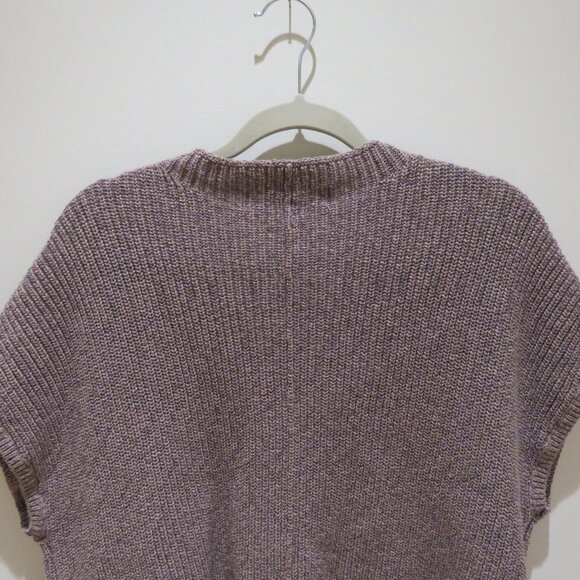 FREE PEOPLE BEACH Freya Ribbed Knit Sweater Top in Cashmere Lilac - Size XL - Picture 8 of 12